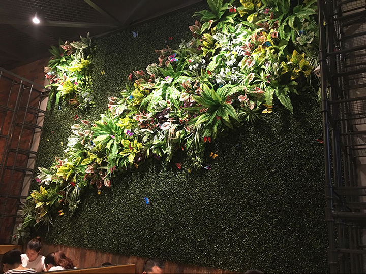 室內(nèi)仿真植物墻